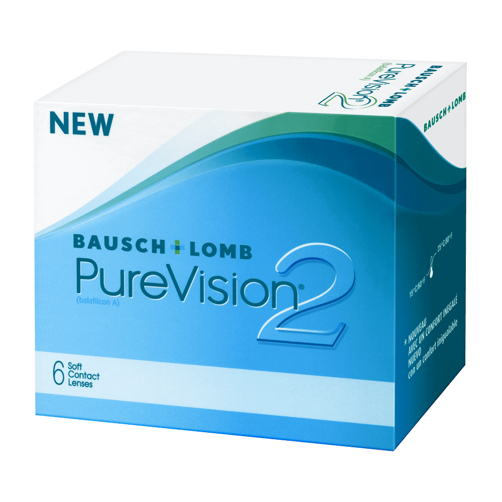 При покупке шести линз Pure Vision 2 – раствор в подарок!